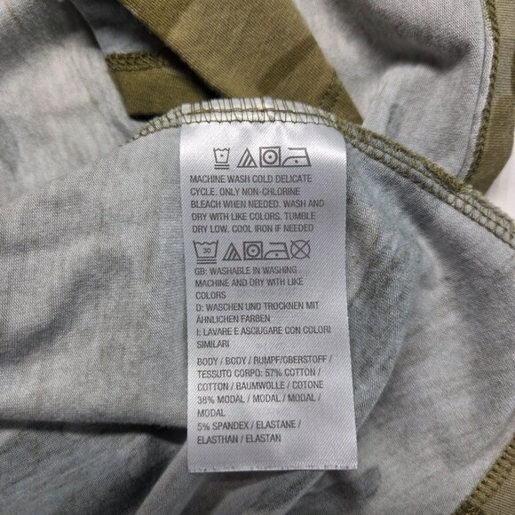 AnyBody 1X Olive Green Camo Crewneck Classic Shortsleeve Summer Tee - Picture 9 of 9